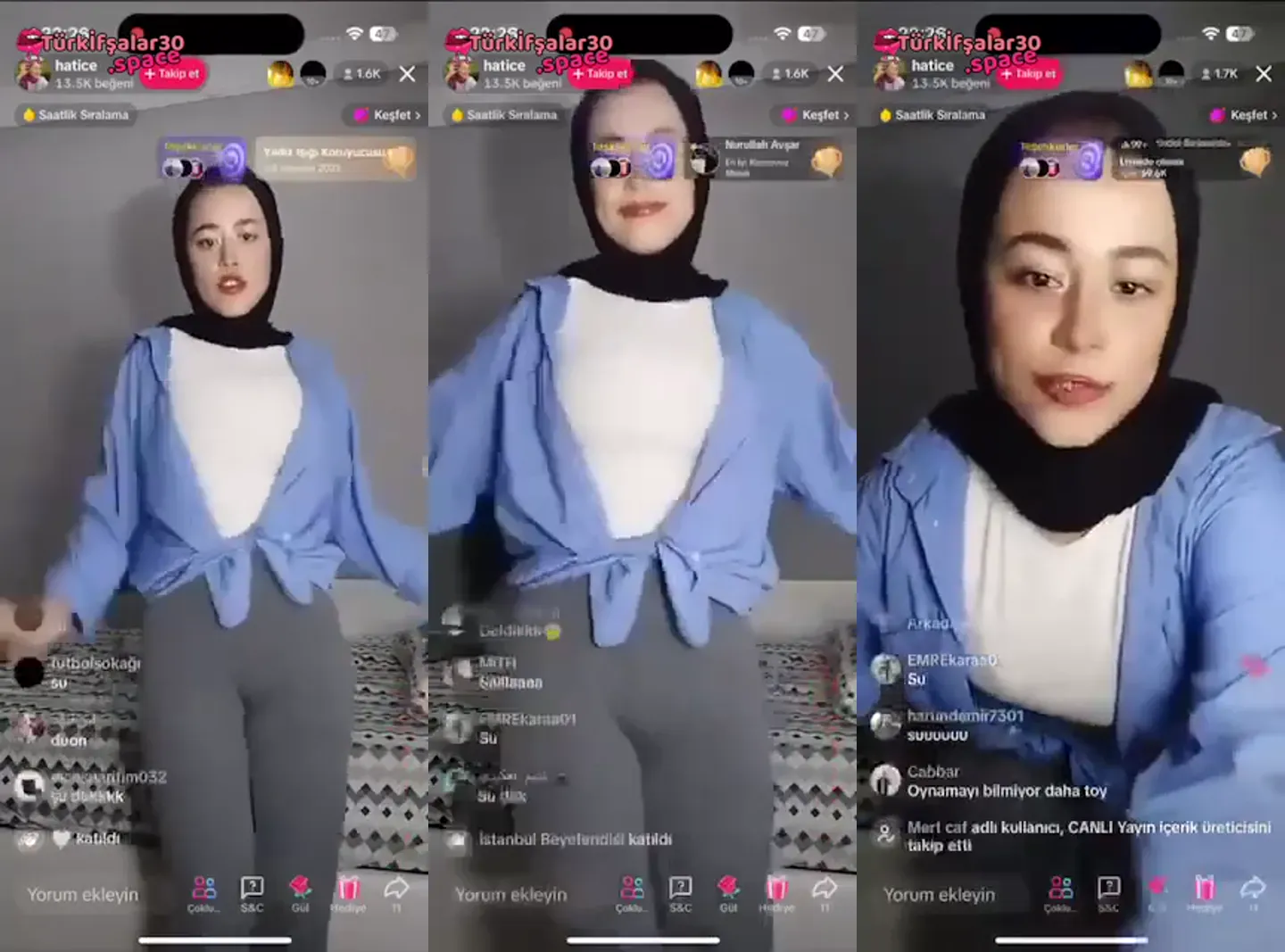Türbanlı Hatice’nin Bigo Özel Yayın İfşası! Amatör Türk İfşa